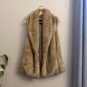 Anthropologie faux fur vest